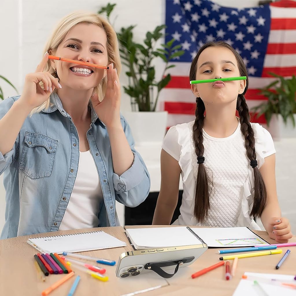 ZORBES Self Adhesive Phone Grip Holder for Smartphones with Push Pull Stand | 5 Color Silicone Finger Strap