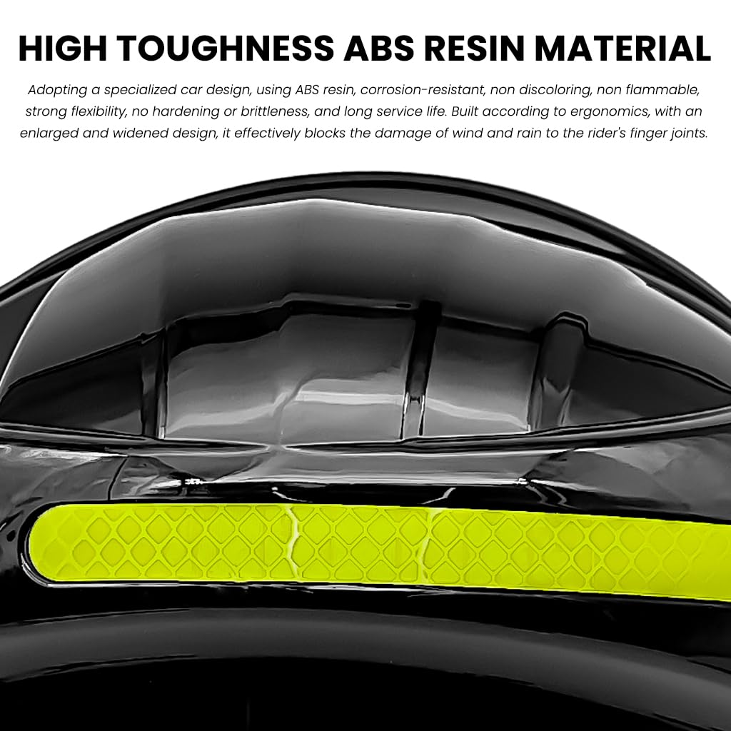 STHIRA Hand Guard Wind Cold Protector for Motorcycles with UV‑Resistant PC Visors | Pack of Two