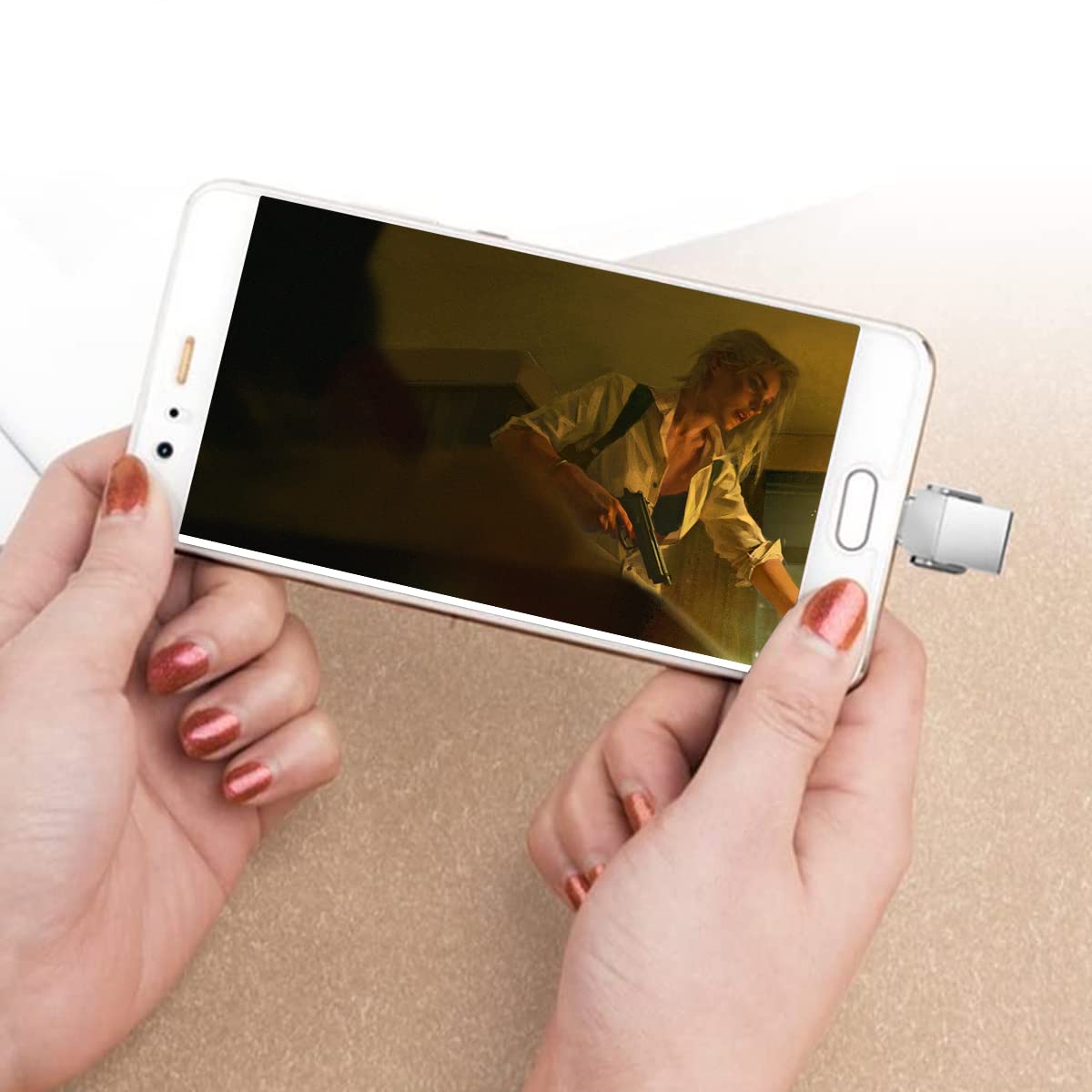 Zeitel 64GB Mini Flash Drive for Android Phone and Laptop with 360° Rotation Cover | Zinc Alloy USB 3.0 and Type C Storage