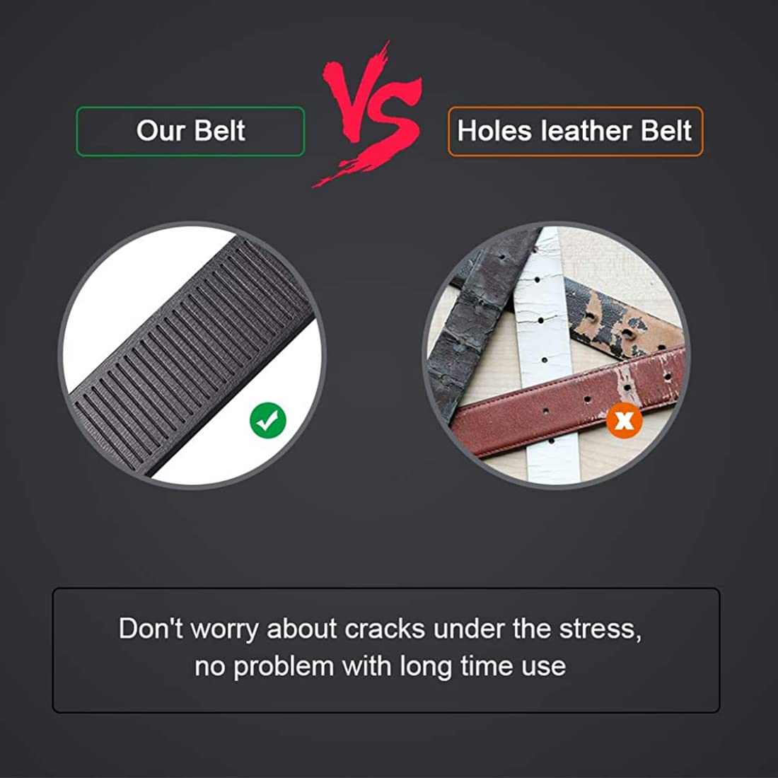 GUSTAVE Men's Leather Belt for Formal and Casual Wear with Auto Lock Buckle | 130cm Adjustable