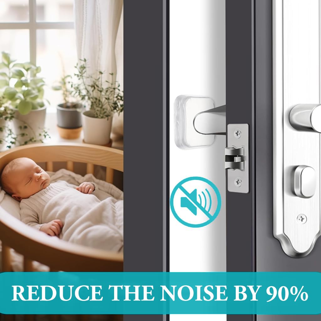 ZIBUYU Silicone Door Stopper for Home and Office featuring 1.57 in Adhesive Bumper | Noise Reduction Wall Protector