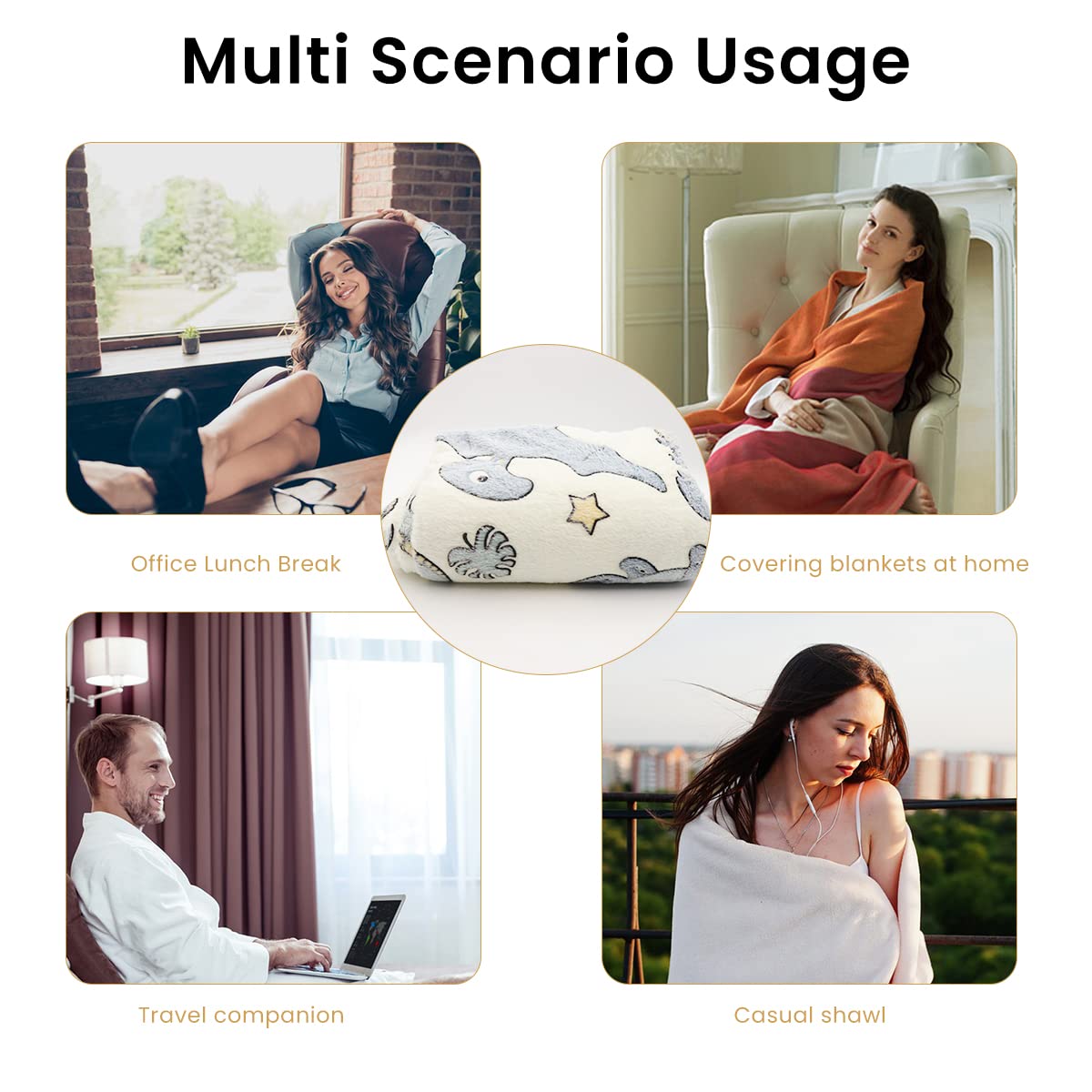 Optifit Glow in the Dark Blanket for Kids with Dinosaur Print and Soft Flannel | 50 x 60 in