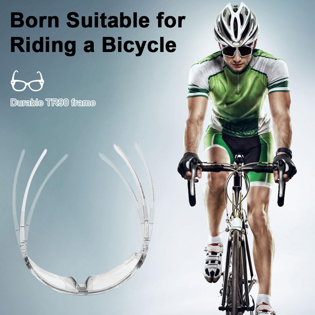 PROBEROS Sports Sunglasses for Cycling and Running with Photochromic Lenses | UV400 Protection