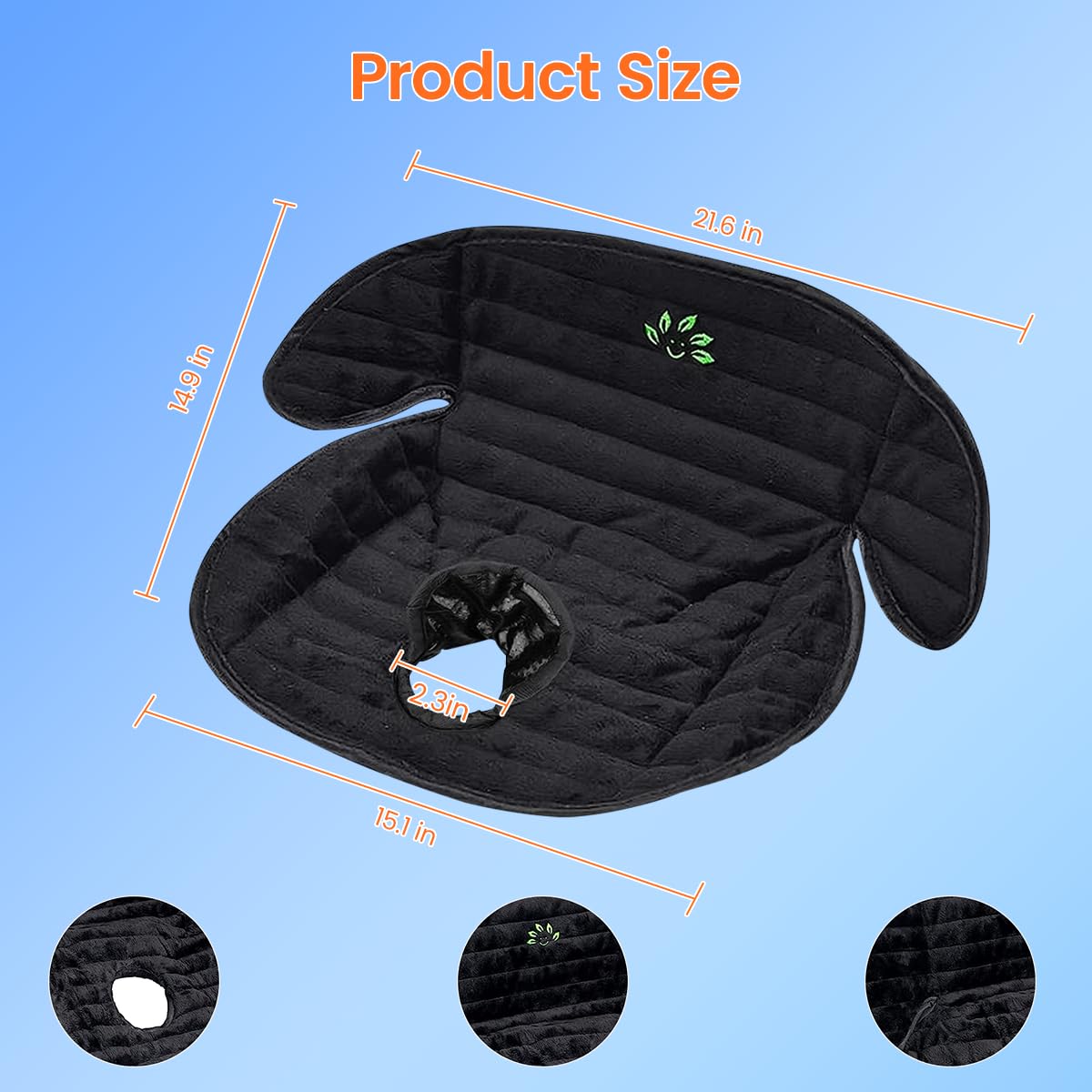 SNOWIE SOFT Toddler Car Seat Cover for Baby Seats with Waterproof Liner & Anti Slip | Machine Washable Universal Fit