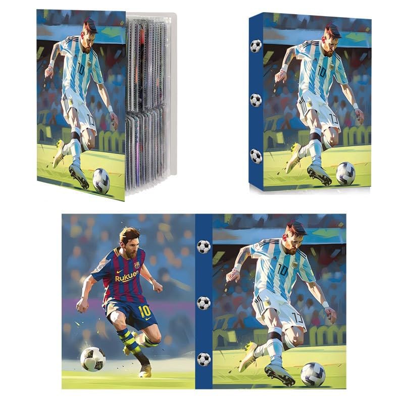PATPAT® 240 Pockets Soccer Card Binder for Soccer Trading Cards, Portable Waterproof Storage Bag for Sports Cards