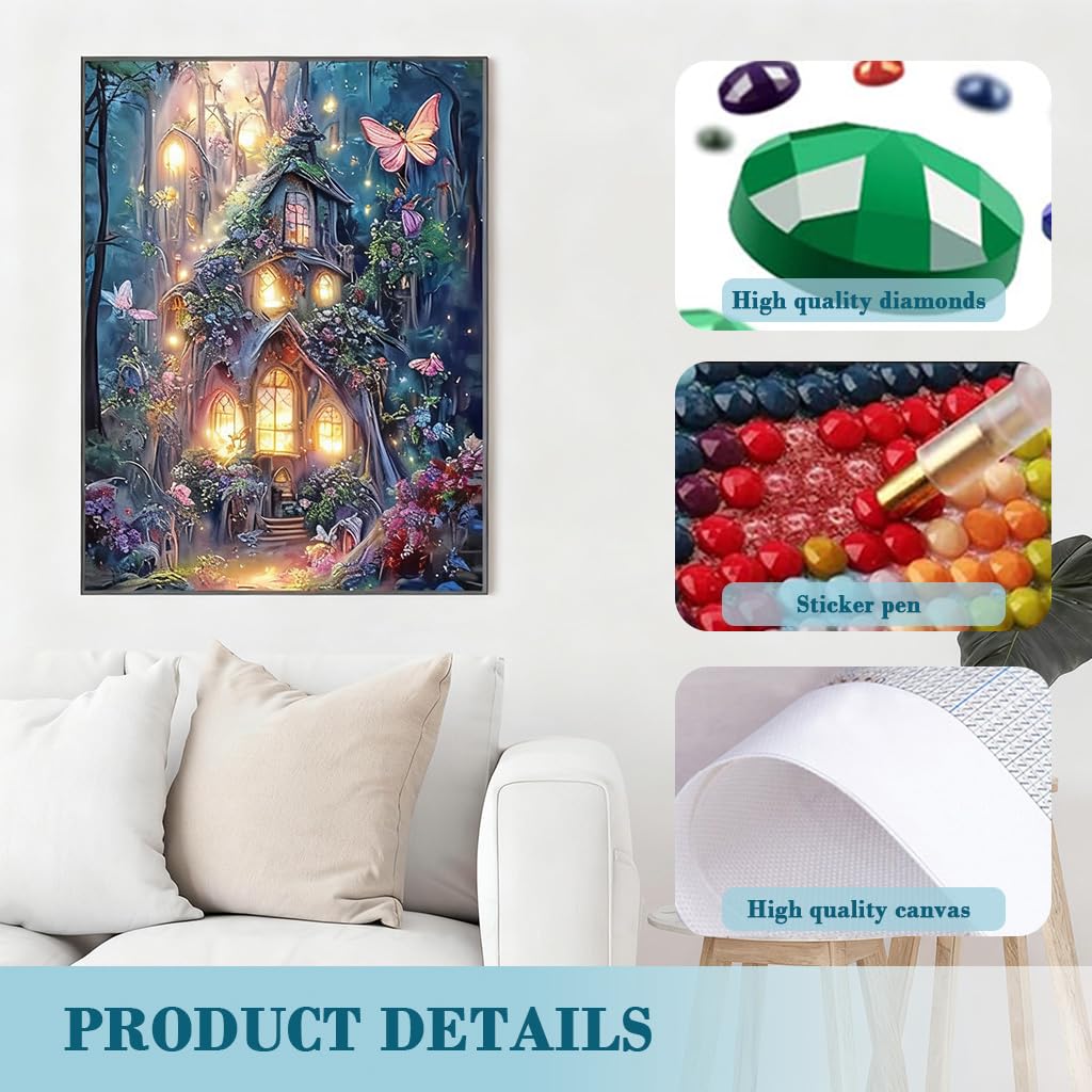 HASTHIP Diamond Art Painting Kit for Home Décor with Full Drill Rhinestones 30x40cm | DIY Craft Gift
