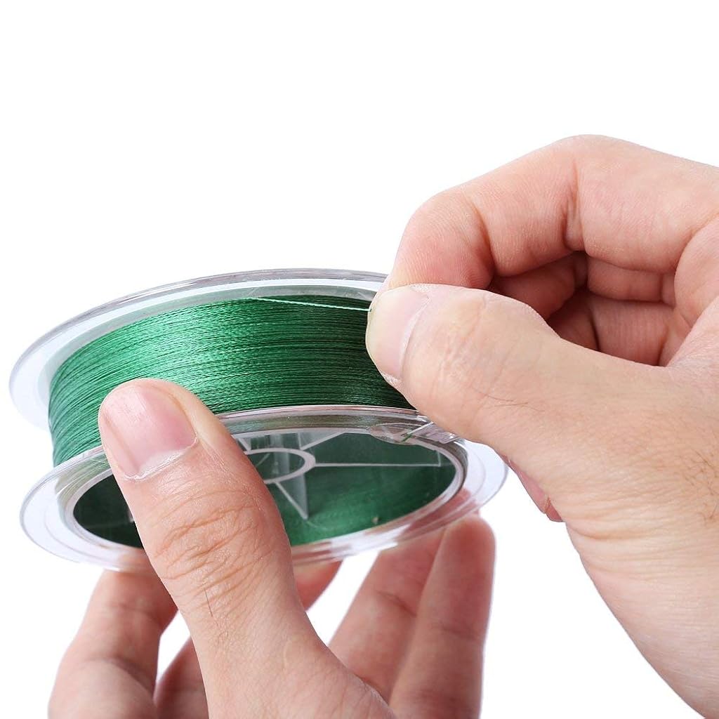 Zorbes® Green Strong Durable 0.45mm 70LB 100M PE 4 Strands Monofilament Braided Fishing Line Angling,Accessory,Max Tension 31.7KG 2 PCS