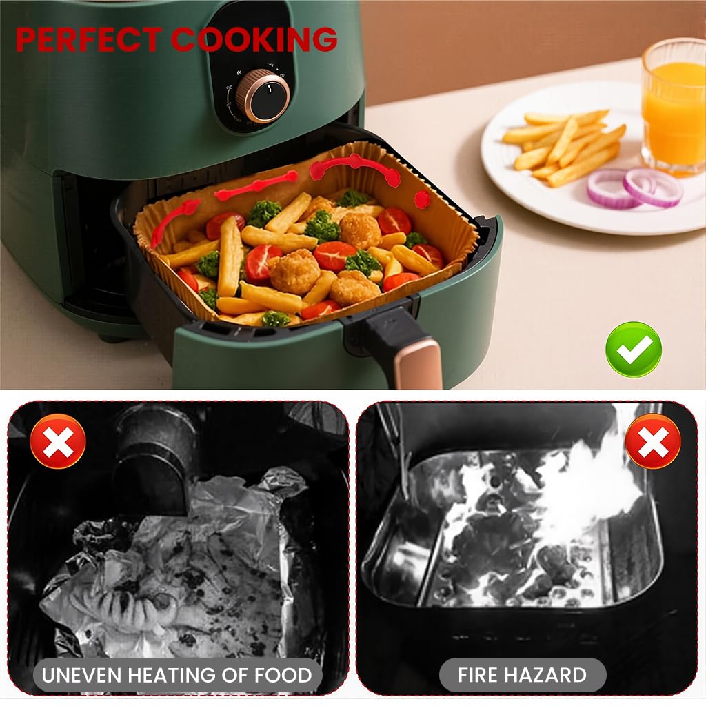 Supvox Magnetic Silicone Grips for Air Fryer Liners with Heat‑Resistant Retainer Clips | Reusable Cooking Accessories