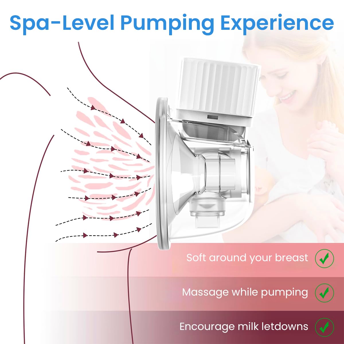 SNOWIE SOFT Breast Pump Accessories for Medela and Spectra featuring 4pcs 19mm Silicone Flange Inserts | Comfortable and BPA Free Pumping