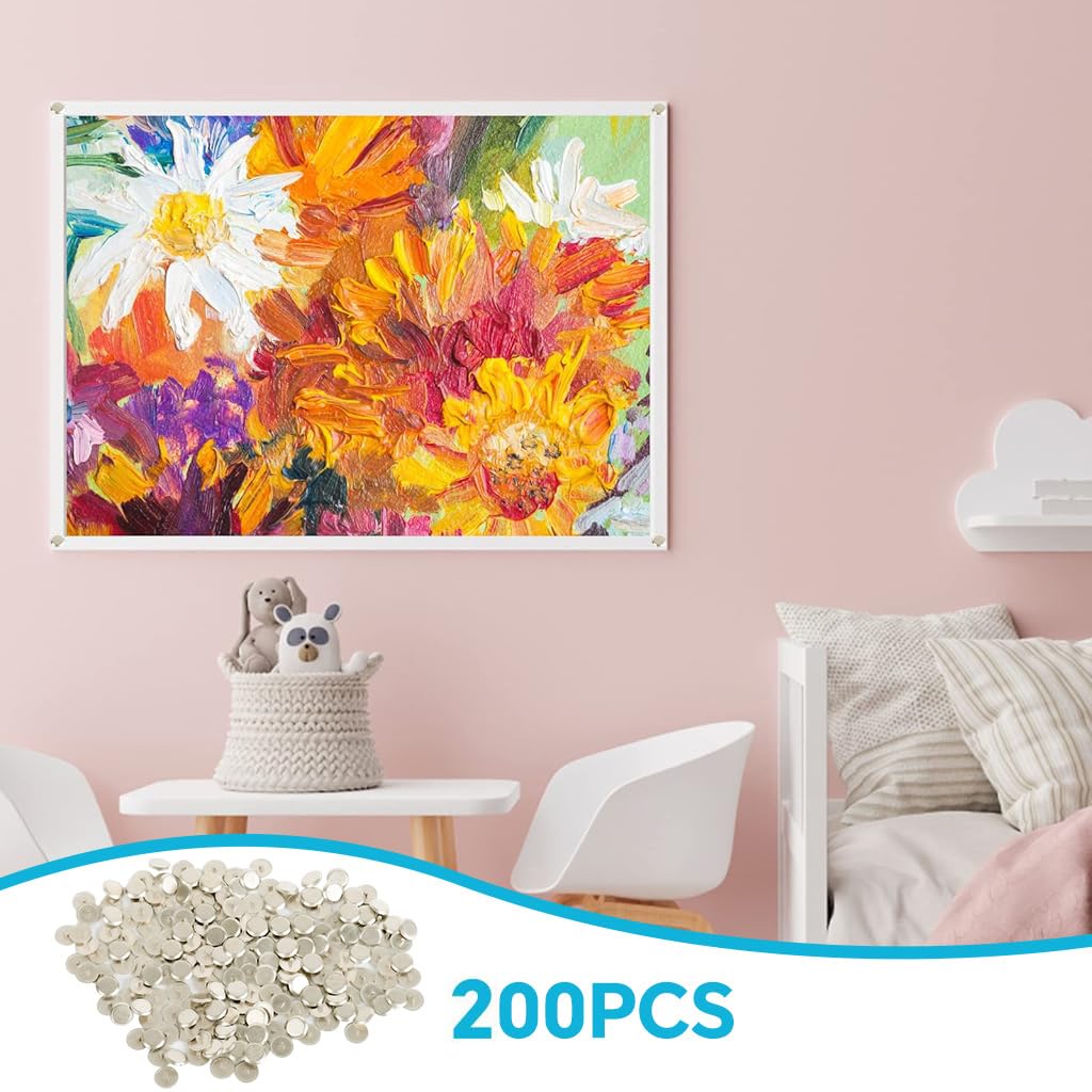 Serplex M4 Screw Caps 200 Pack for Furniture and Cabinets with Snap On Design | 9.7mm Metallic ABS Covers