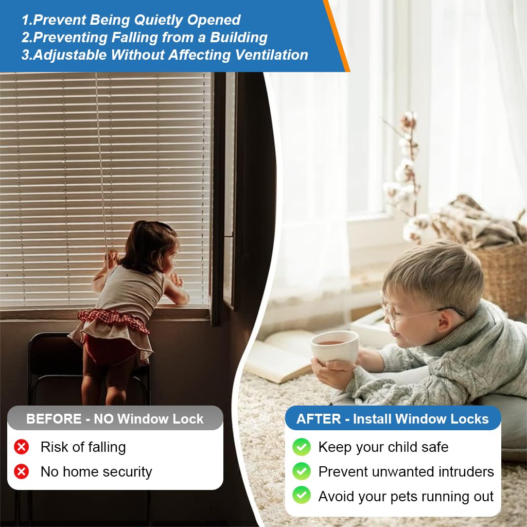 STHIRA Child Lock for Drawers and Refrigerator with Keys featuring Stainless Steel Chain | Self Adhesive 2Pcs Safety Device