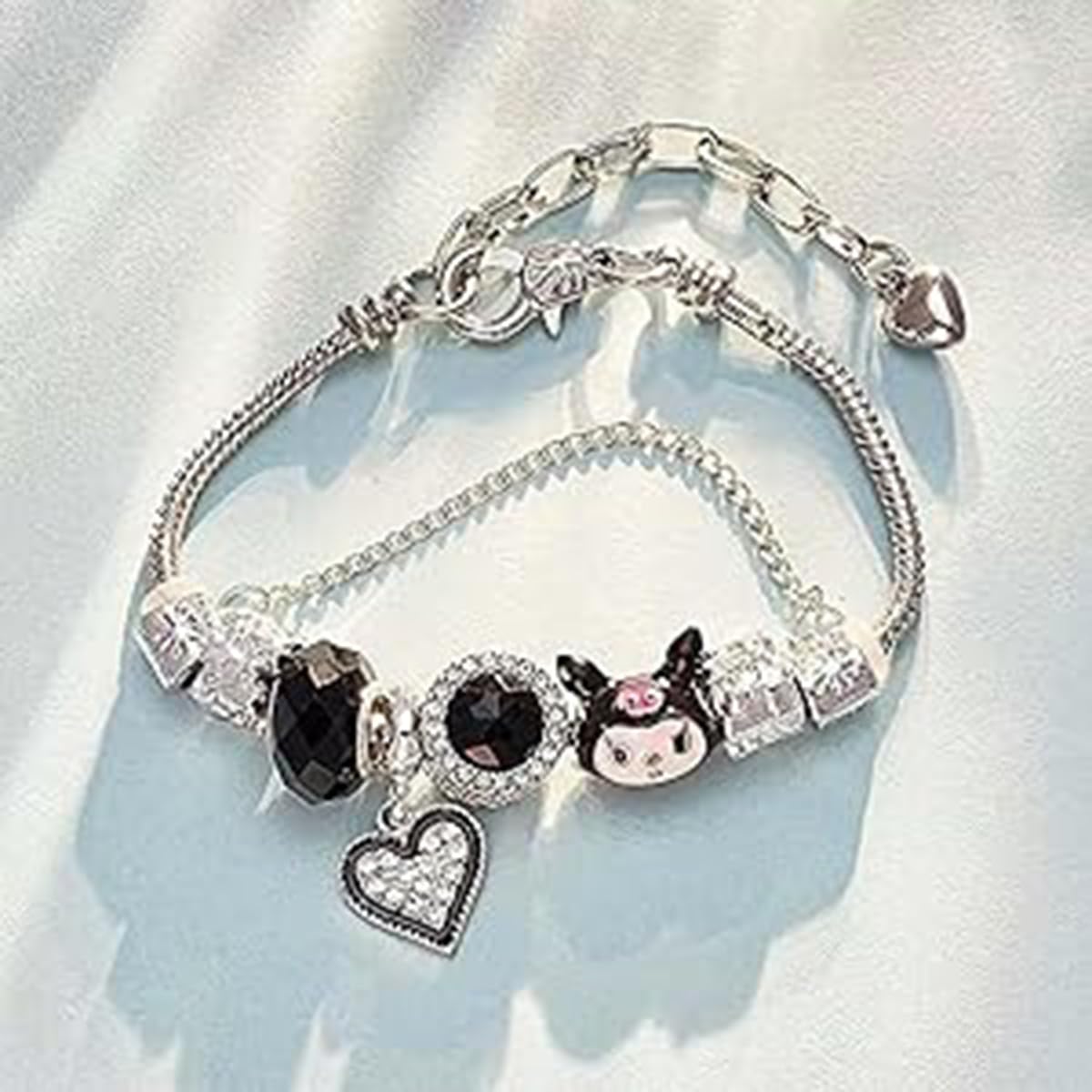 PATPAT Bracelet for Women featuring Kuromi Sanrio Design with Adjustable Chain | Cute Gift for Girls