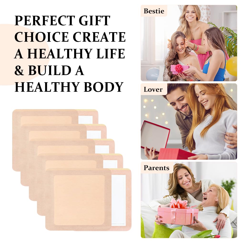 HANNEA Castor Oil Patches for Liver Relief featuring Leak Proof Design and Absorbent Cotton | 20PCS Self Adhesive Wrap Pads