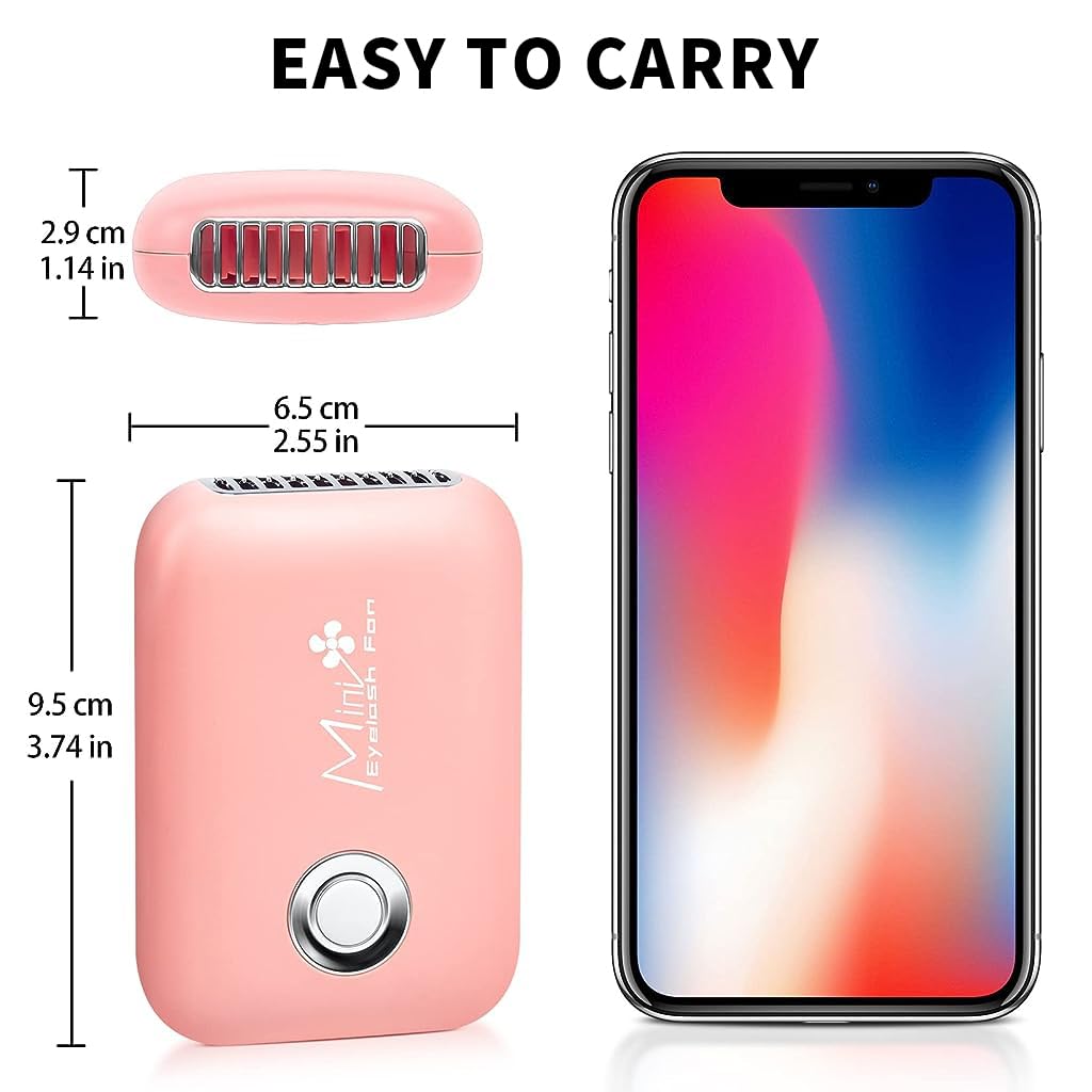 HANNEA Eyelash Fan for Extension with 3 Speed Settings and Stable T Base | Rechargeable USB