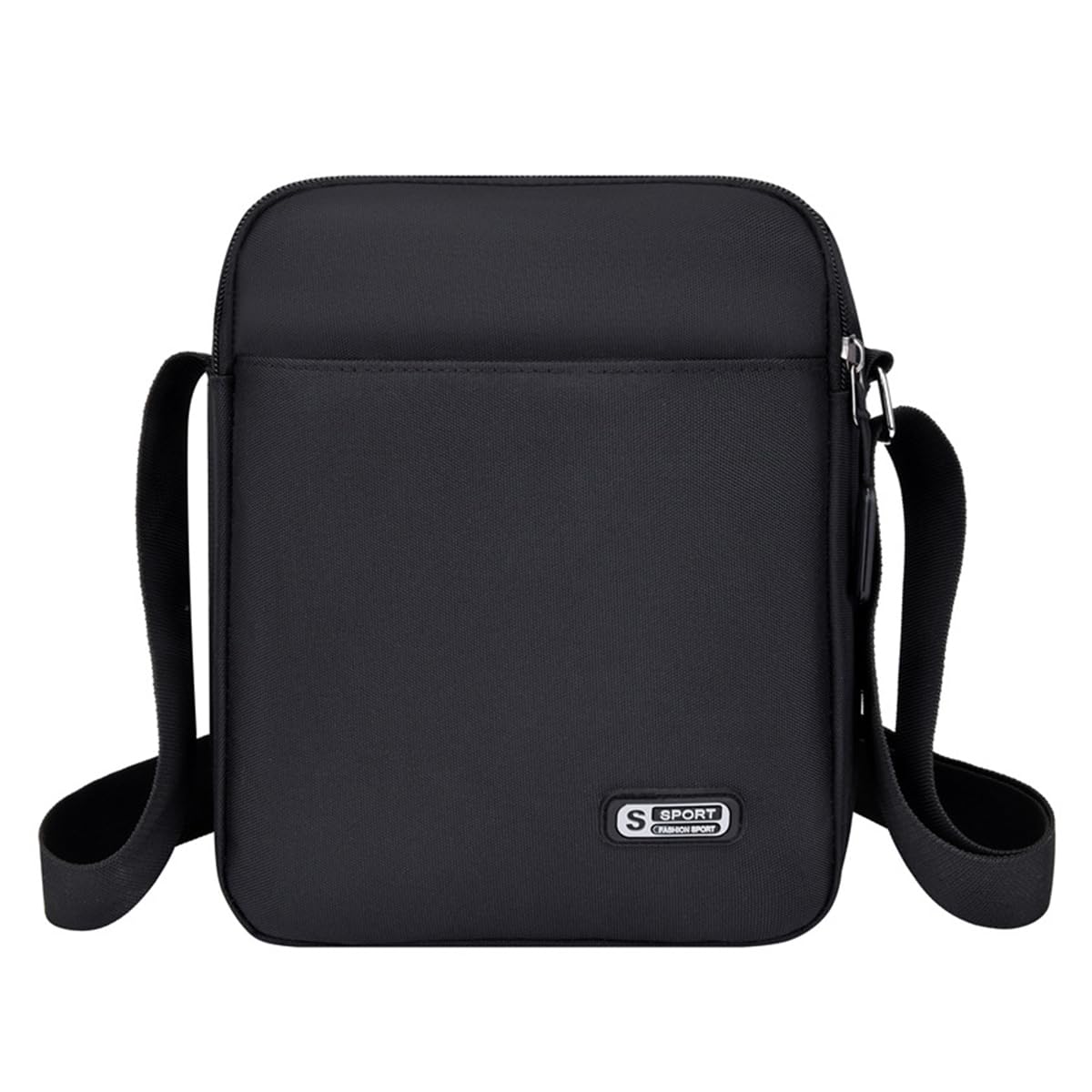 GUSTAVE Sling Bag for Men with Multi Compartments and Waterproof Oxford Cloth 20x7.5x24cm | Classic Black Crossbody for Daily Essentials