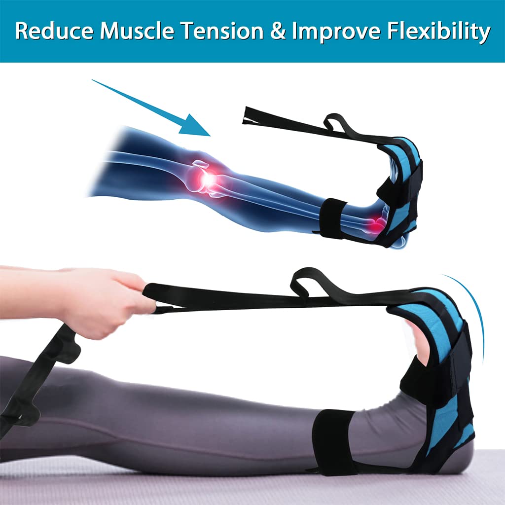 Proberos Yoga Belt for Women Men, 5 Loops Foot Stretcher Strap for Stretching, Yoga Bands for Yoga Exercise Fitness Rehabilitation Ligament Ankle Joint Correction Hemiplegia Training