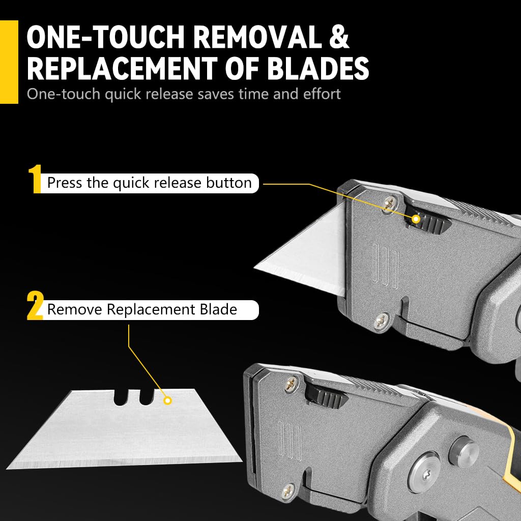 Serplex Utility Cutter for Crafting and Box Opening with 2 Spare Blades and Dual-Head Screwdriver
