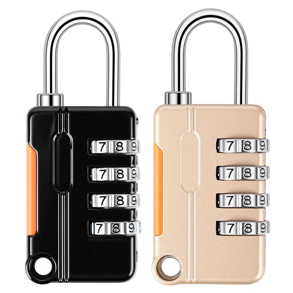 ELEPHANTBOAT® 2pcs Combination Padlocks Cabinet Lock, 4-Digit Zinc All ...