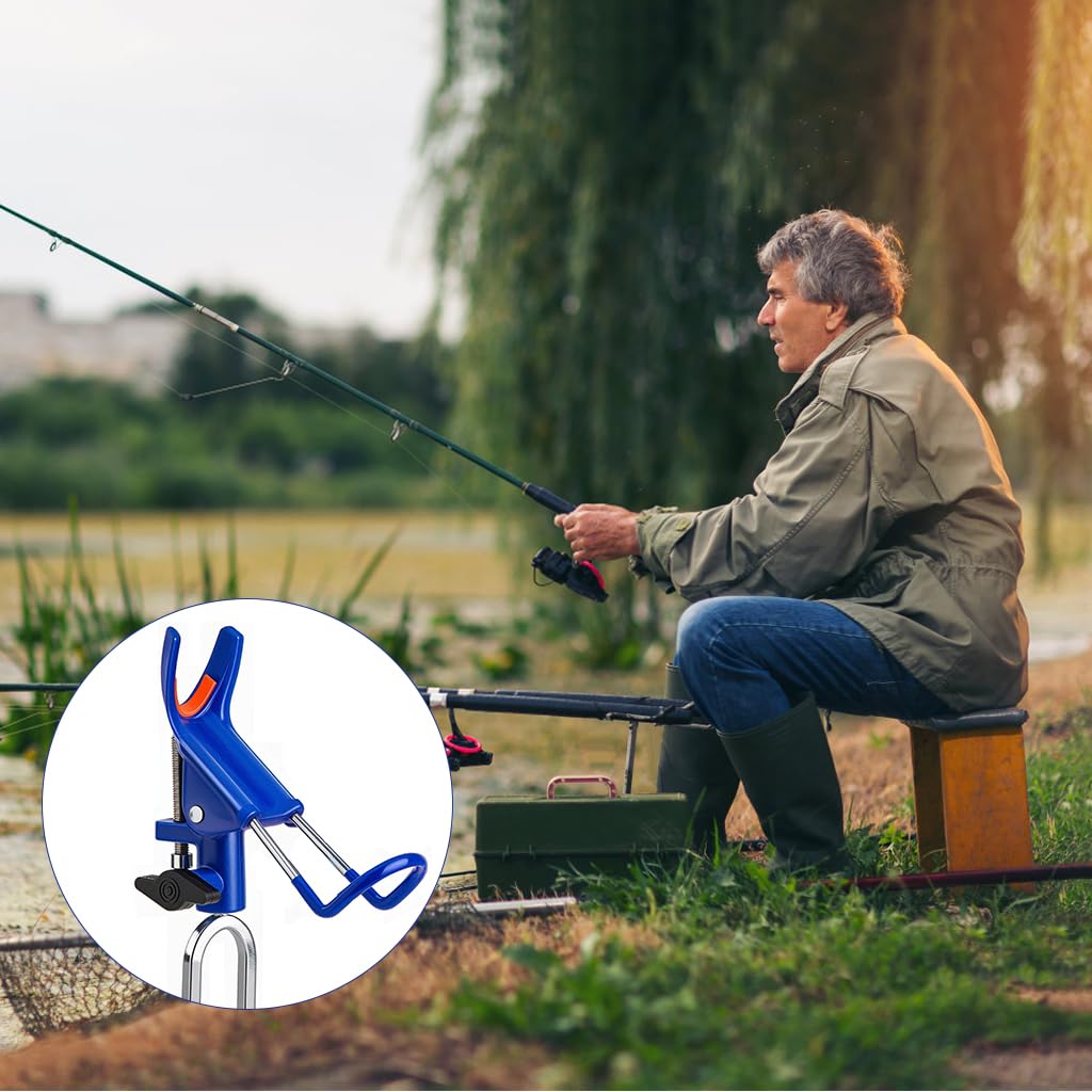 Proberos Fishing Rod Holder for Bank Fishing with 10.6 in Sharp Spikes and Adjustable Tilt | Reinforced Nylon Ground Stand