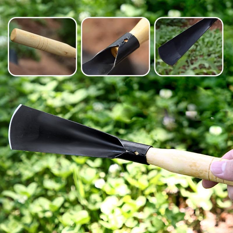 Venzina Gardening Hand Shovel Tools for Digging and Transplanting with 32cm Wooden Handles