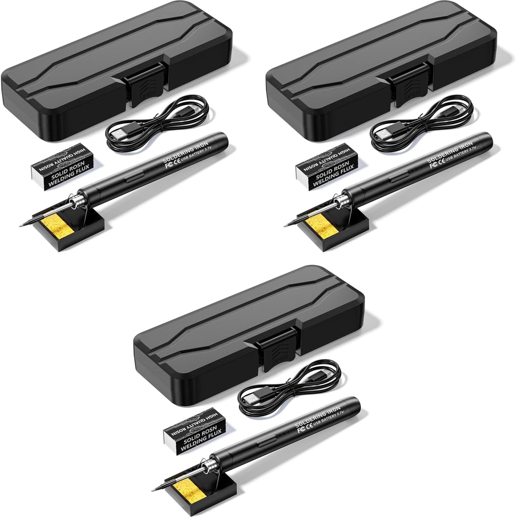 Serplex Cordless Electric Soldering Iron Pen for DIY Jewelry Tasks with USB Rechargeable Design