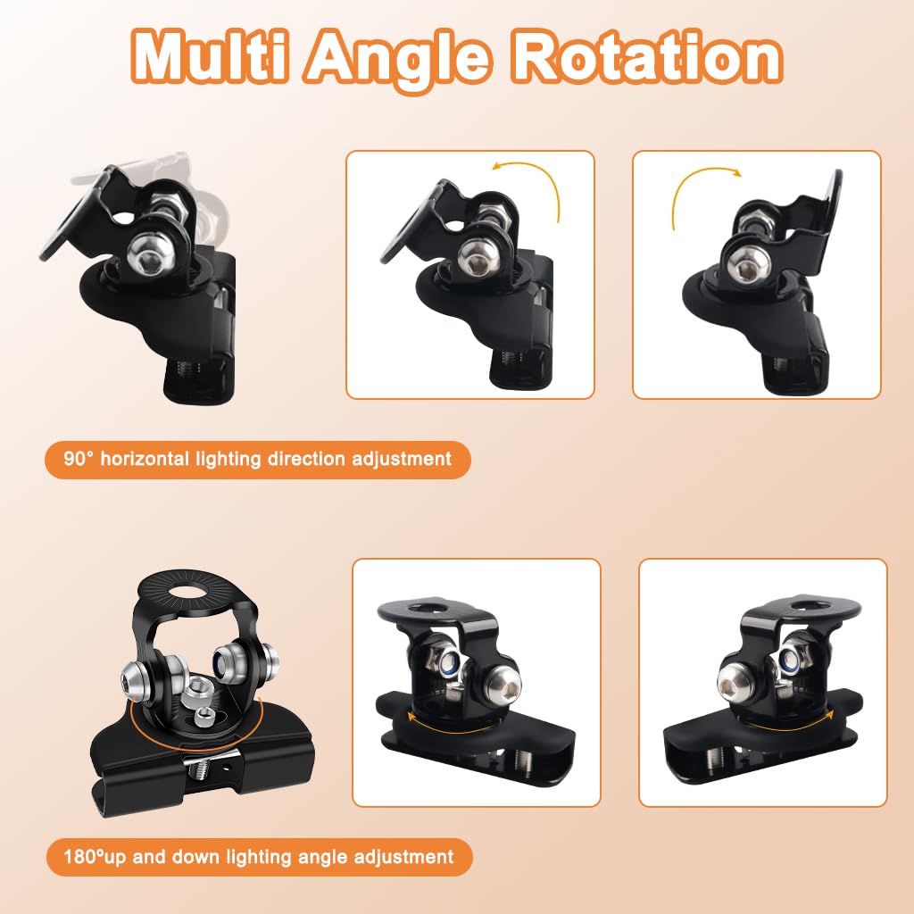 STHIRA Car Hood LED Light Mount Brackets 2Pcs for SUV and Truck | Secure Hood Edge Installation