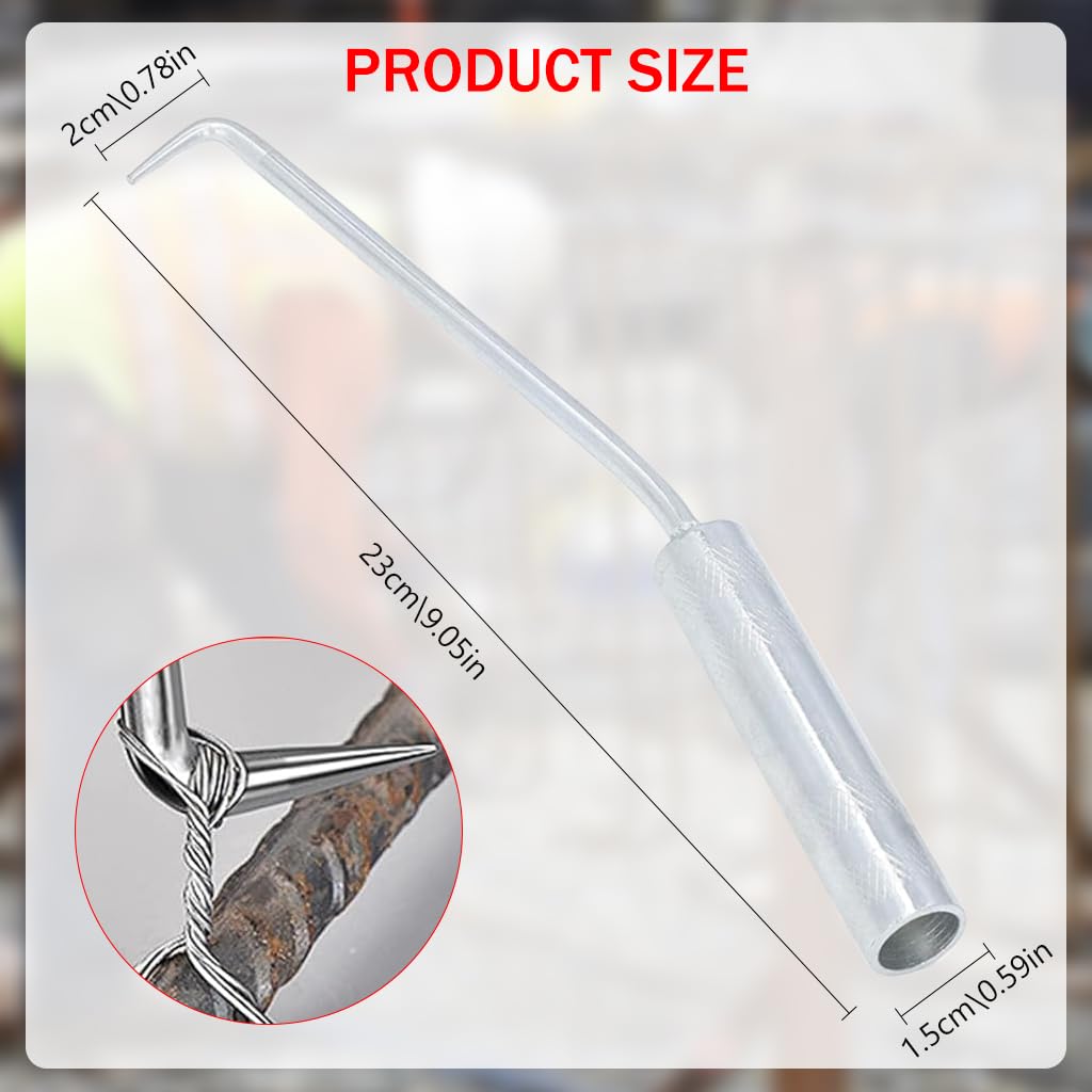 Serplex Rebar Twister Tool for Construction Work featuring 9.25 in Size and Steel Build | Manual Tying Mechanism