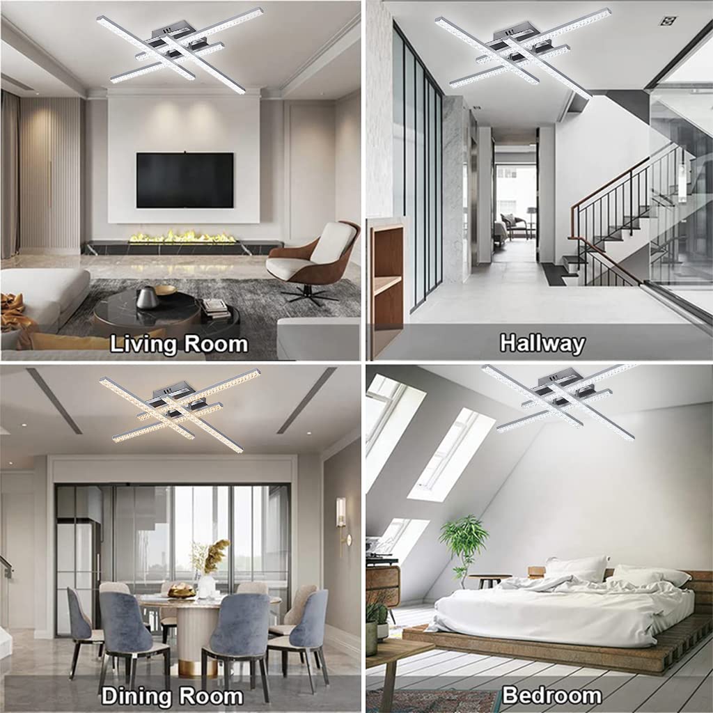 ELEPHANTBOAT LED Ceiling Light for Living Room and Bedroom featuring 22W Output | 3000K Warm Eye‑Friendly Illumination