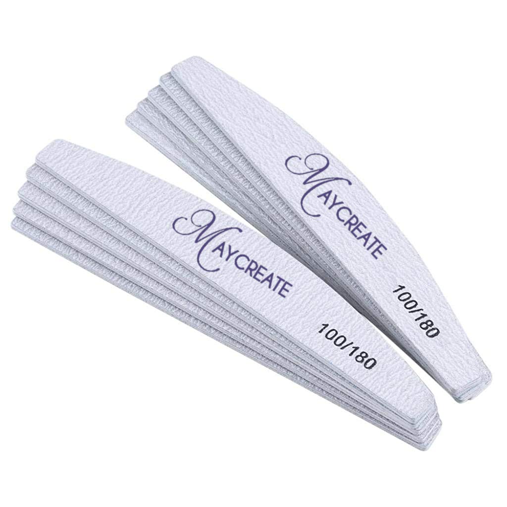 MAYCREATE® IainStars Arch Shape Nail Files Buffing Polish Pro Manicure Tool- 10 Pieces