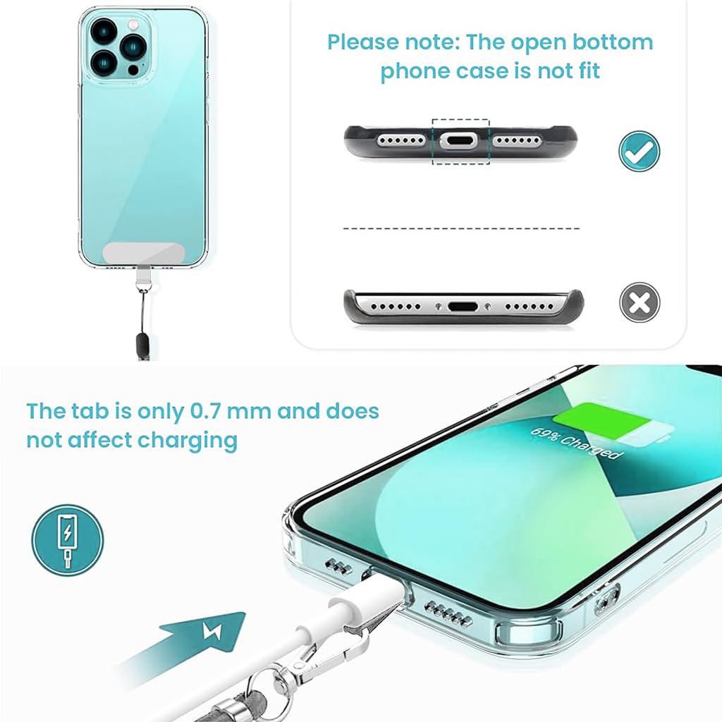 ZORBES Phone Strap for Neck and Wrist with Quick Release Attachment Insert | Adjustable Nylon Sling Lanyard