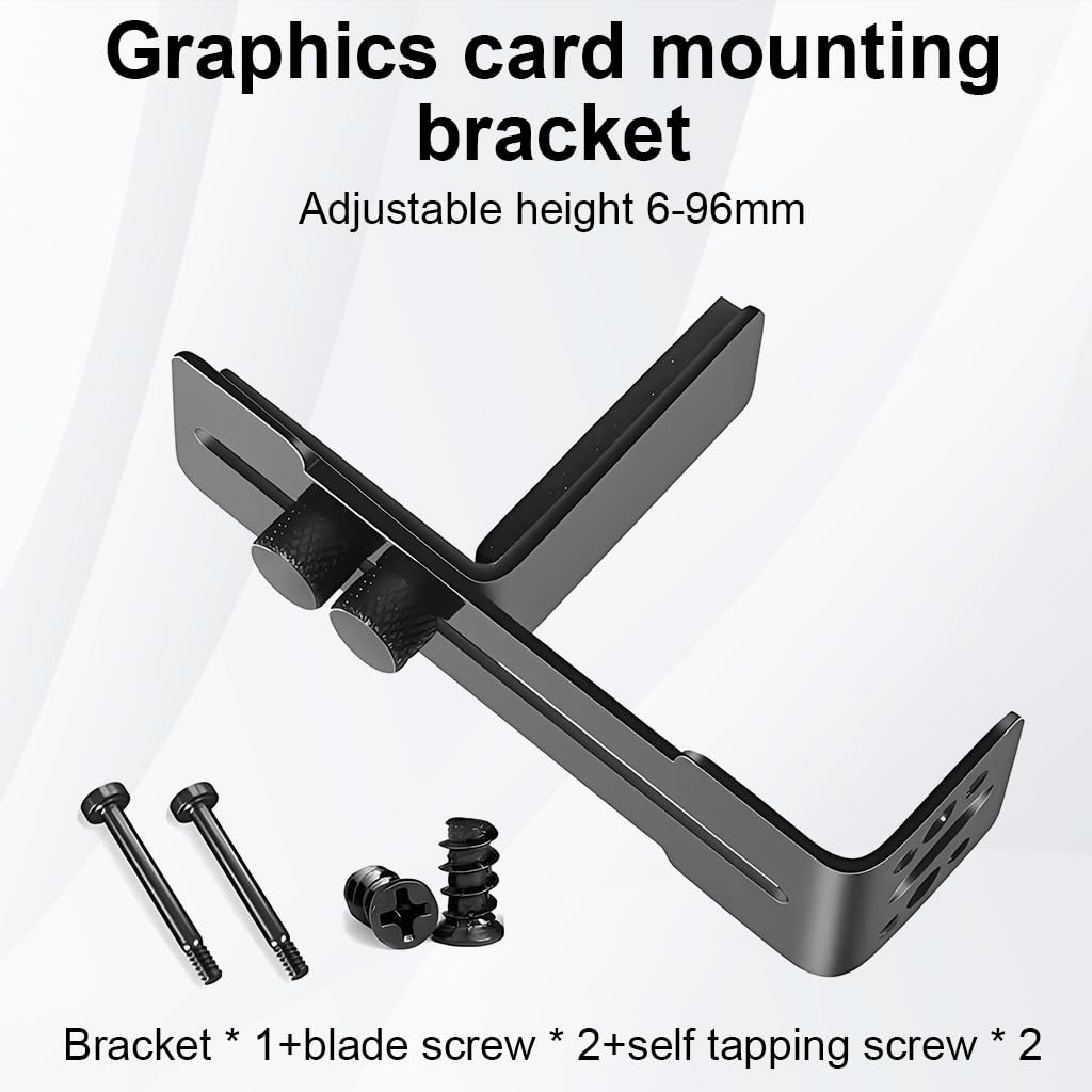 ZORBES GPU Support Bracket for Graphics Card Sag Prevention with 6–96mm Adjustable Metal Stand
