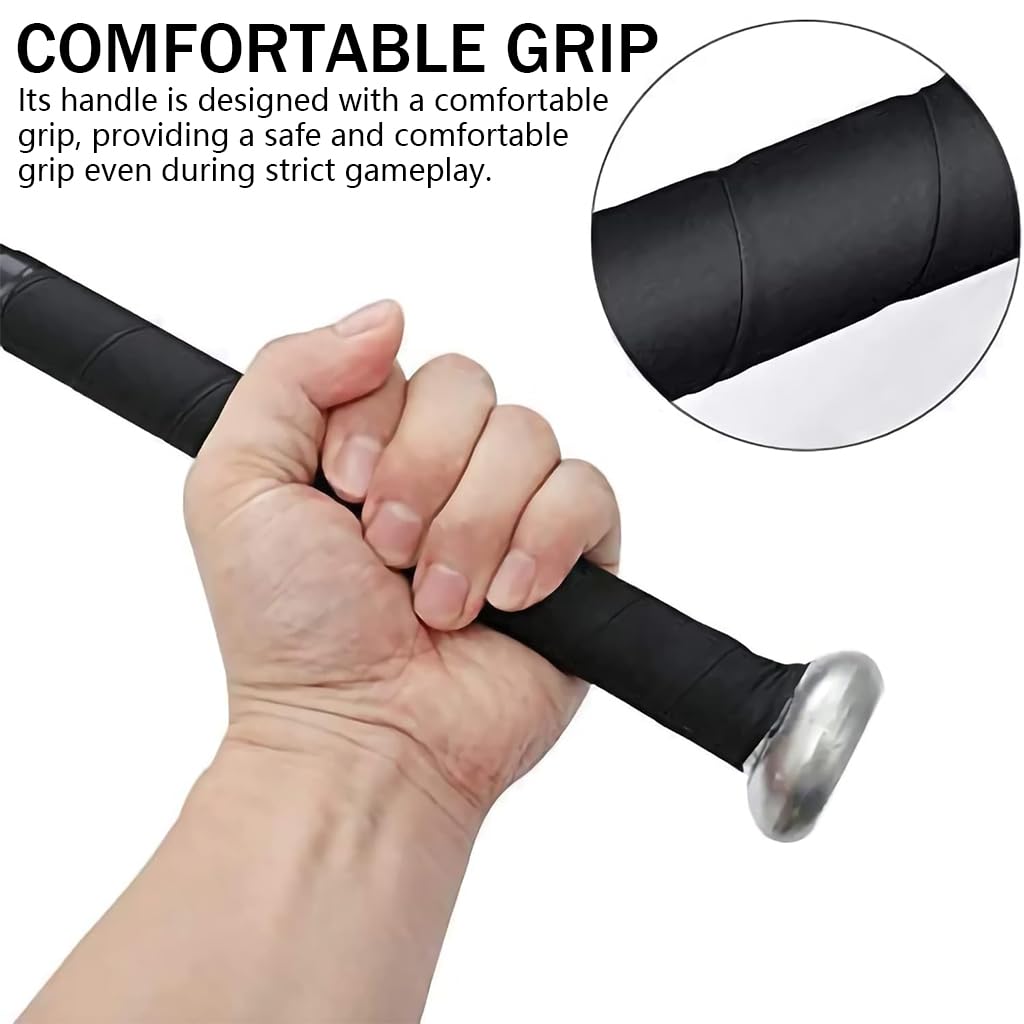 Optifit Baseball Bat for Players Age 12 and Above with Dual Zone Grip and 34 in Alloy Steel | Lightweight 22 oz Design