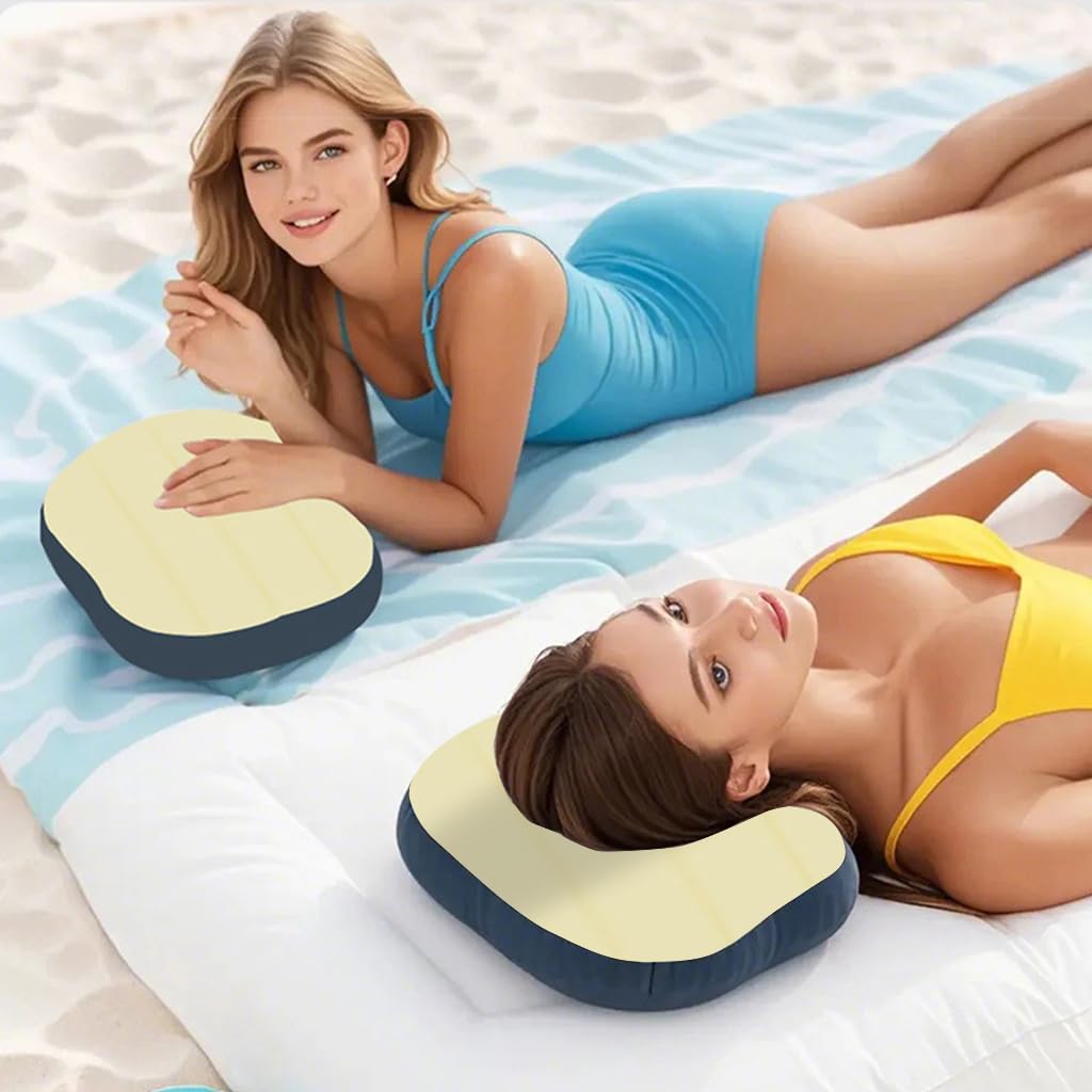 Zibuyu Air Pillow Travel for Camping and Hiking with Cotton Cover and 200g Lightweight Design