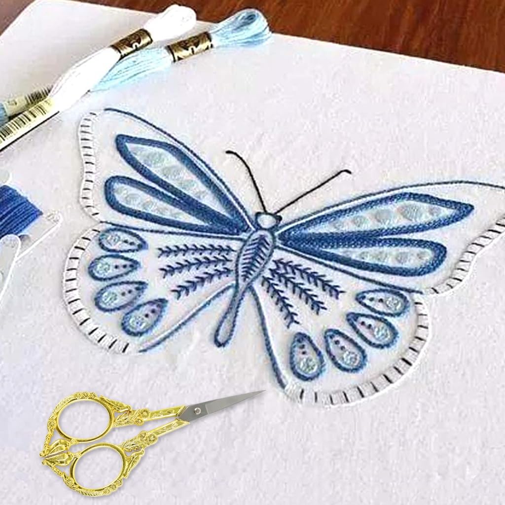 HASTHIP Sewing Scissors for Fabric and Embroidery with Zinc Alloy Handle | 12.2cm Precision Stainless Steel Blades