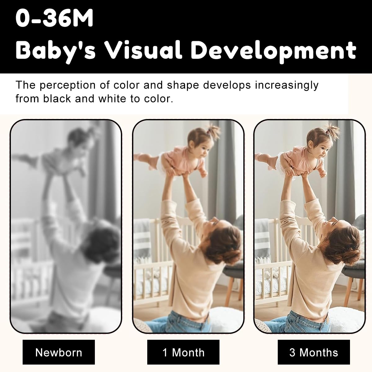 PATPAT Vision Stimulus Flash Cards for Infants featuring 80 pcs 4 stage designs | baby visual development