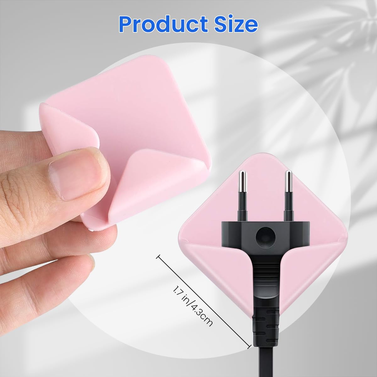 HASTHIP Wall Mounted Plastic Adhesive Hooks for Bathroom and Kitchen featuring Seamless Sticking 8 Pack