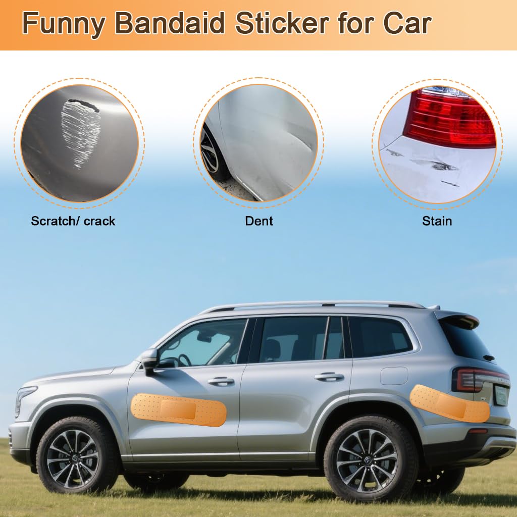 STHIRA Car Bandaid Sticker for Covering Scratches featuring 60x16cm PVC Self‑Adhesive Design
