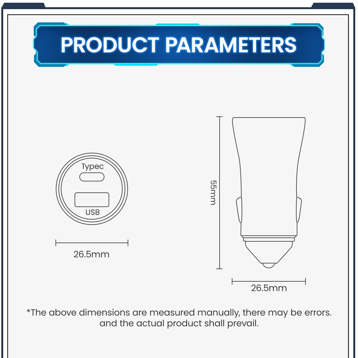 Zeitel Car Charger 60W with Dual 30W PD USB-C and QC3.0 Ports for Fast Safe Charging
