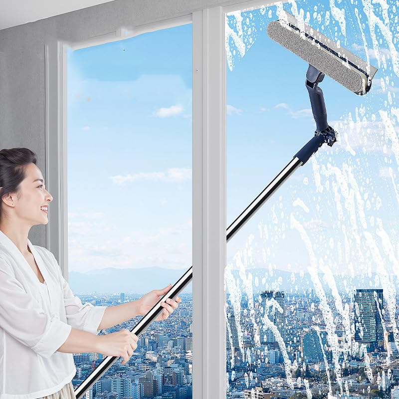 HASTHIP® Glass Cleaning Wiper - Squeegee for Window Cleaning with Spray