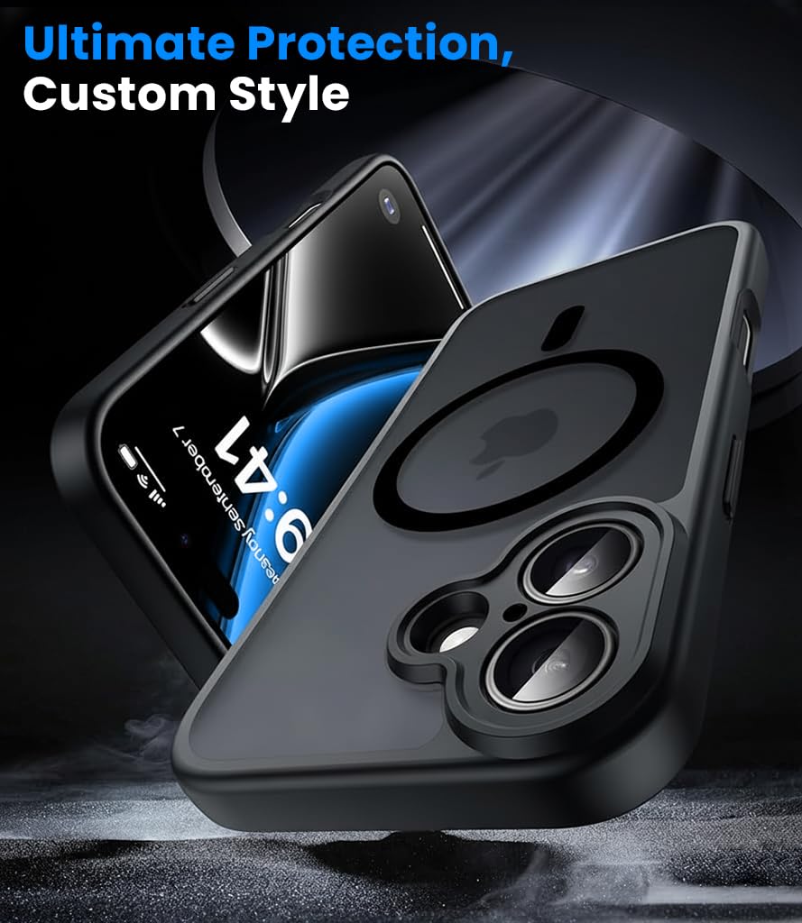 ZORBES iPhone 17 Magnetic TPU Phone Case with Camera Lens Protection | Slim Anti‑Scratch Cover
