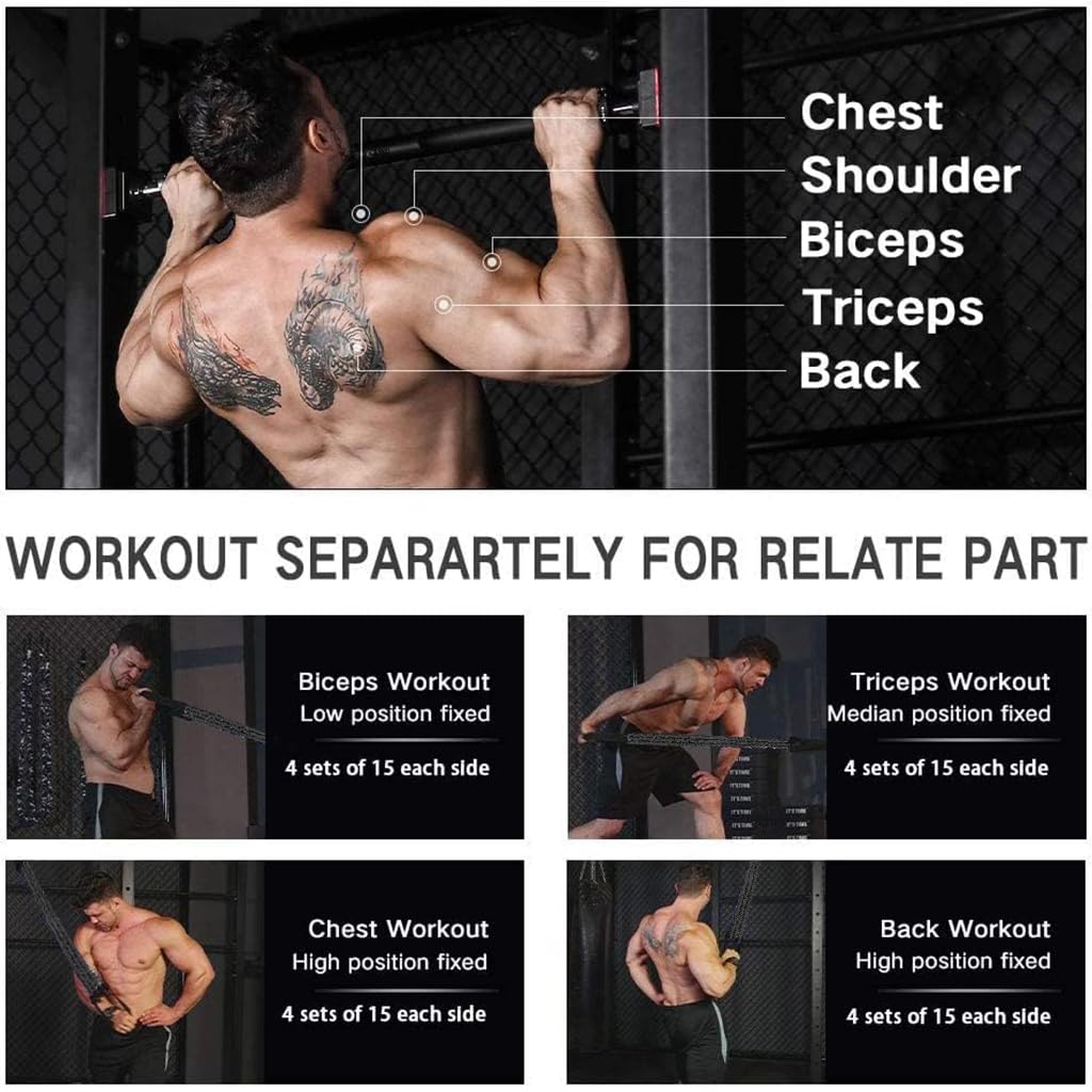 Proberos Pull Up Assist Band for Home Gym Training with Foot Loop and 440 lbs Support | Adjustable Nylon Strap