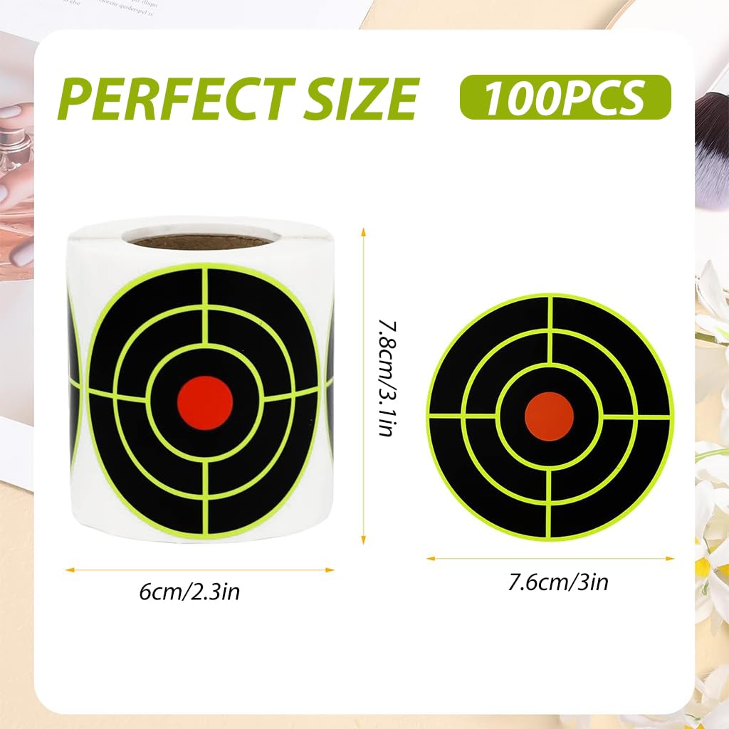 Optifit® 20 * 20cm Archery Targets FaceDart Board for Adult Portable Dart Game Outdoor Game Bow and Arrow Targets Stickers for Match and Daily Practice Ideal for Playing Boys and Girls (10Pcs)