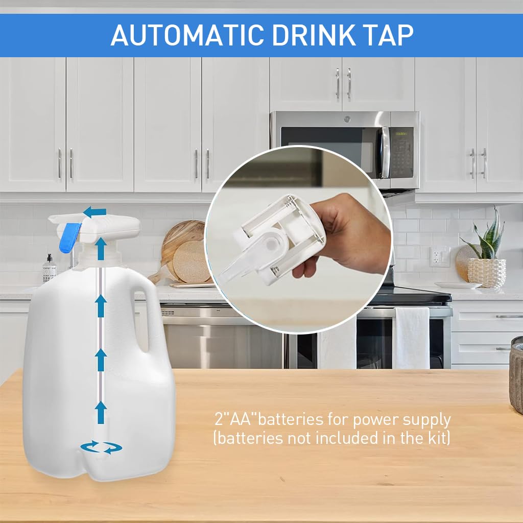 HASTHIP Easy Water Dispenser Pump for Bottles featuring Squeeze Button | 2Pcs Battery Operated