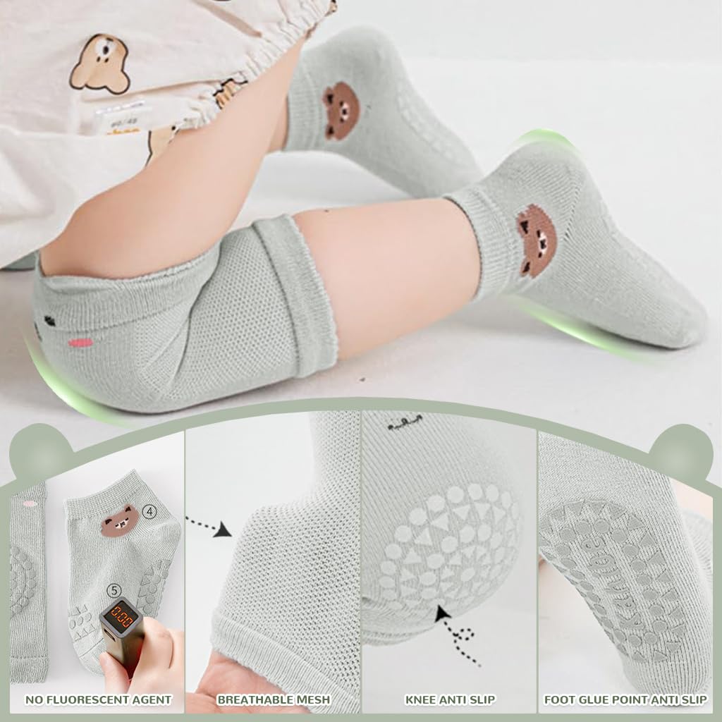 SNOWIE SOFT Baby Girls Stockings for Summer with Mesh Design and Breathable Knee High Style