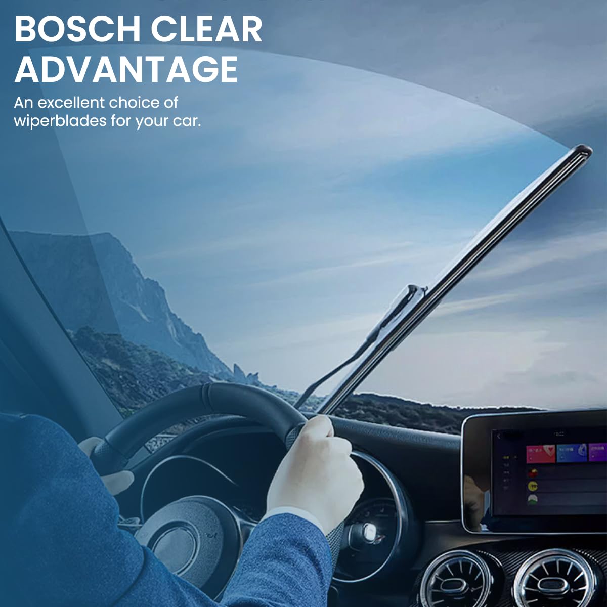 STHIRA Car Wiper Blade for Windshield Cleaning featuring 24 Inch Frameless Silicone Design