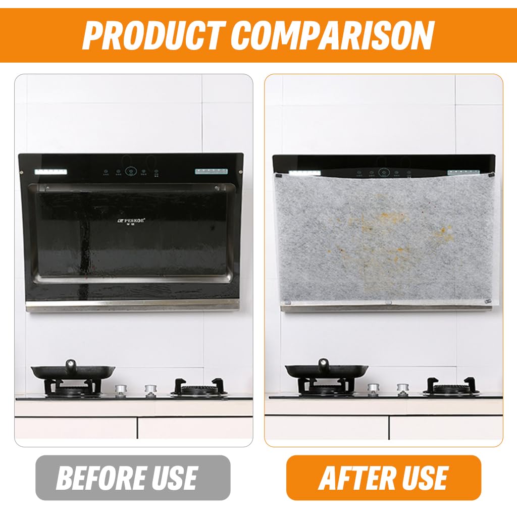 Supvox Range Hood Filter Universal Size 141 inch White Replacement for Kitchen Use