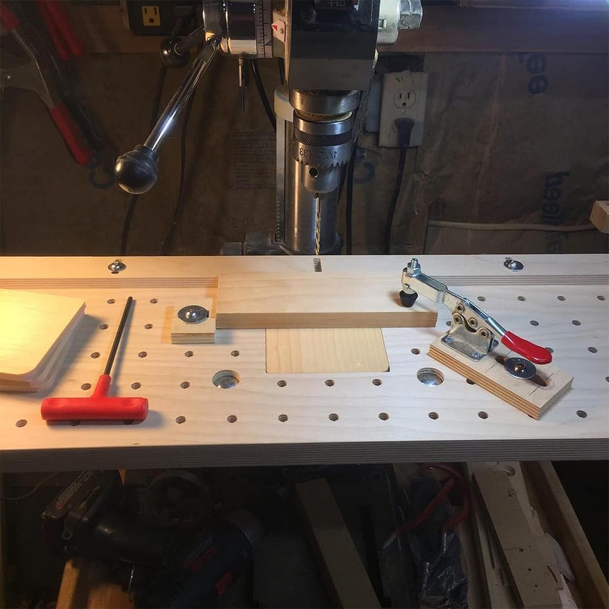 Serplex Toggle Clamp Set for Woodworking and Metalworking featuring Quick Release Steel Design