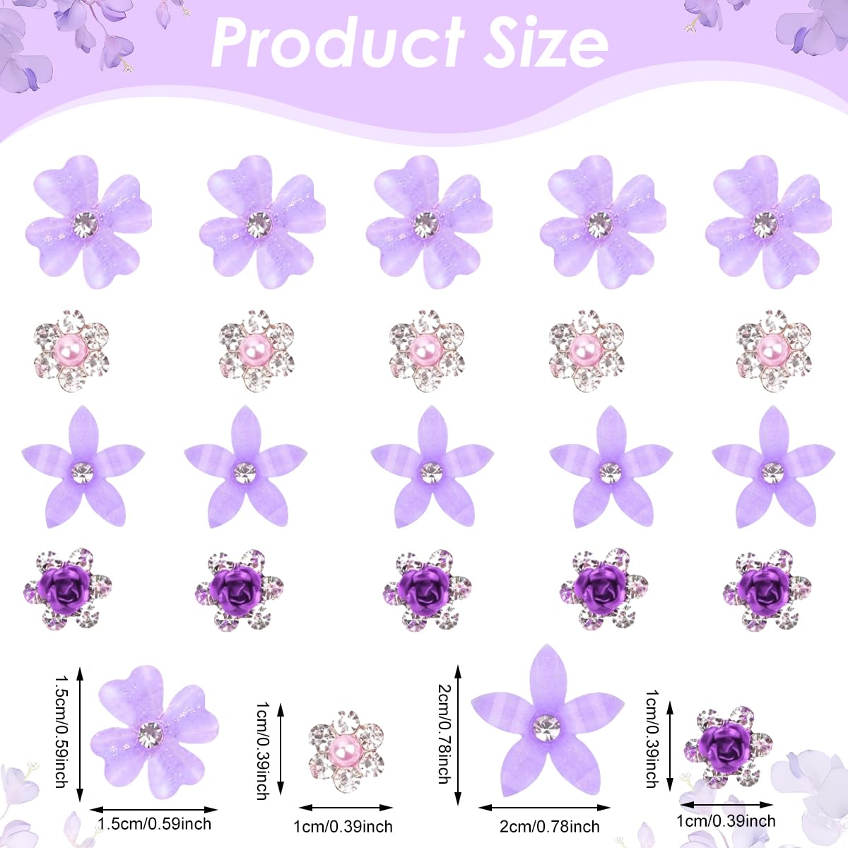 MAYCREATE Small Hair Clips for Weddings with Secure U Pin Design and Rhinestone Pearls | 20Pcs Bridal Accessories