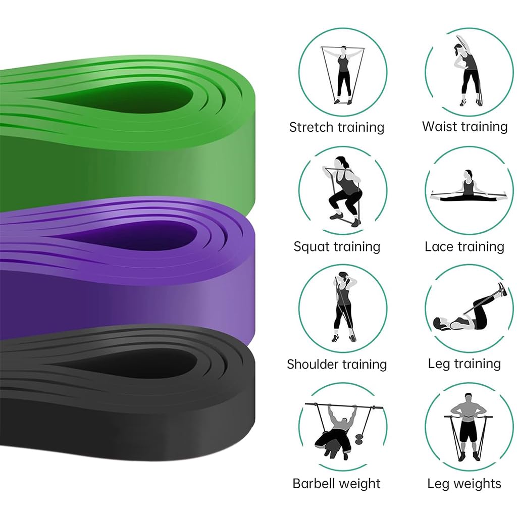 Proberos Resistance Bands Set for Strength and Full Body Training with 3 Pcs 10–55kg TPE