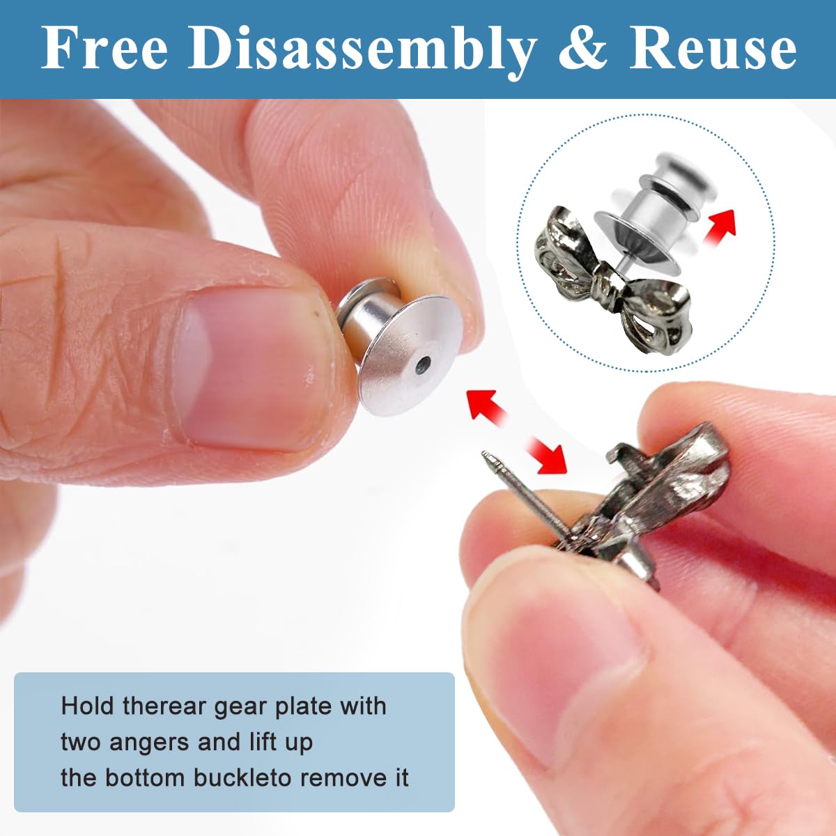 SANNIDHI Adjustable Waist Buckle for Pants featuring Detachable Jean Button Pins 4 Pairs